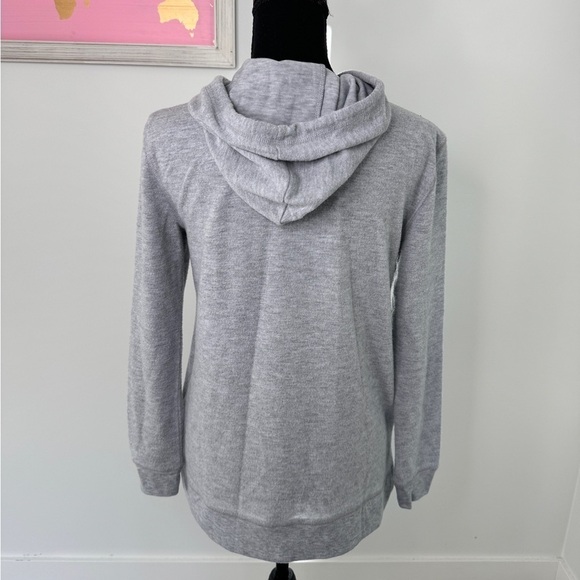 Mighty Fine Gray European Country Names Women’s Soft Hoodie (XS) - Picture 5 of 7